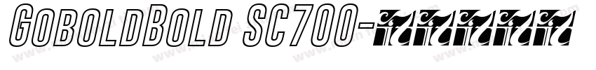GoboldBold SC700字体转换